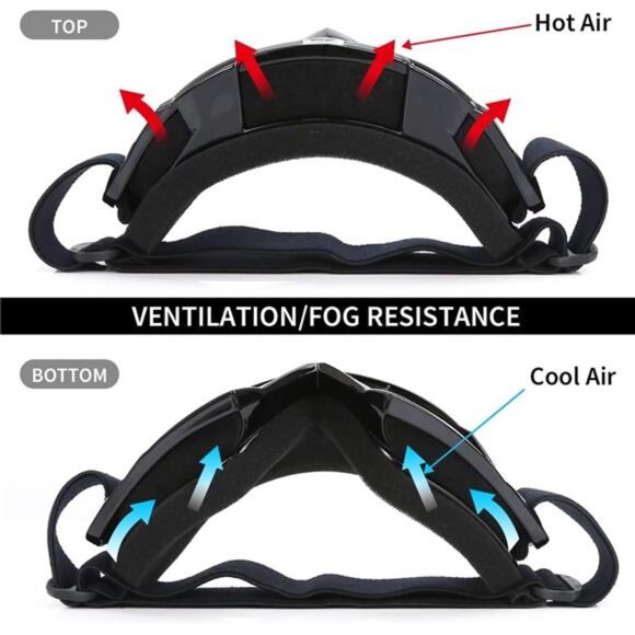 JAMIEWIN Motocross Goggles ATV Dirt Bike Motorcycle UTV MX OTG Offroad Riding - Picture 5 of 7